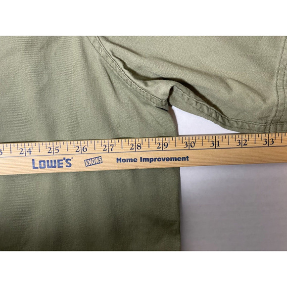 Mens Wrangler Outdoor Olive Green Button Down Short Sleeve Shirt Size 3XL - Picture 7 of 7